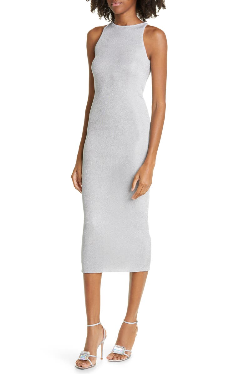 A.L.C. Ashley Sleeveless Midi Sweater Dress, Alternate, color, Mercury
