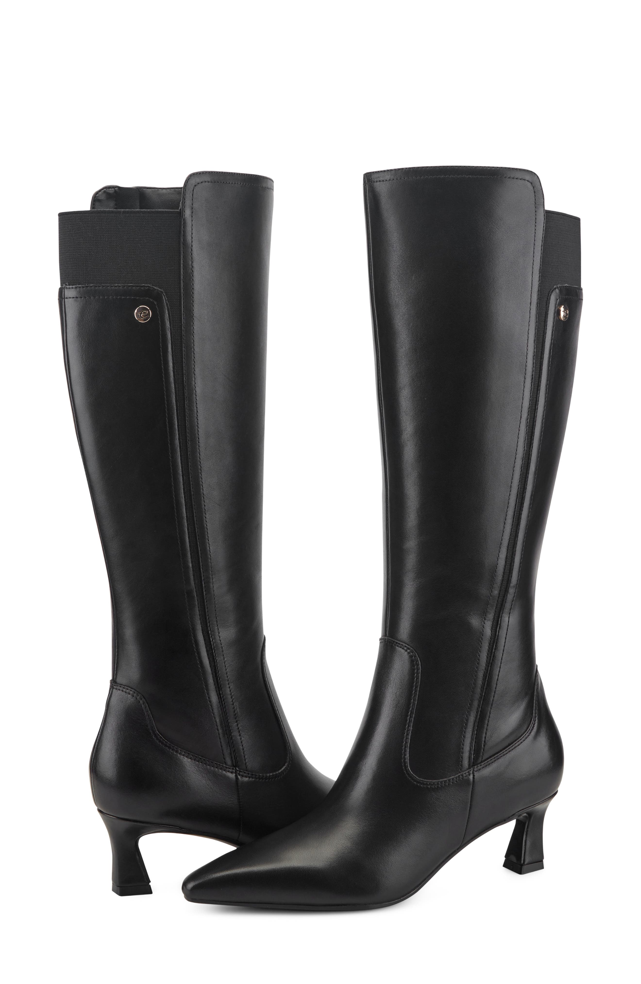 Makenna Knee High Boot, Alternate, color, BLACK LEATHER
