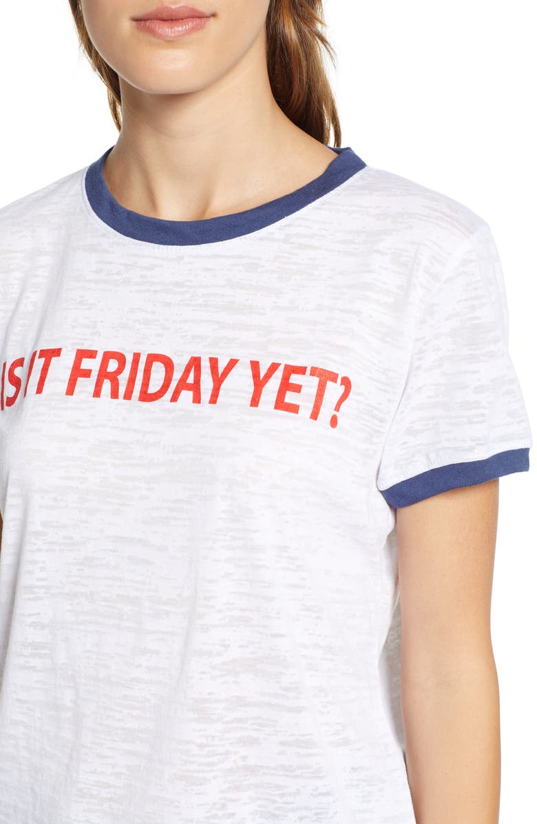 Prince Peter Is It Friday Yet Ringer Tee, Alternate, color,