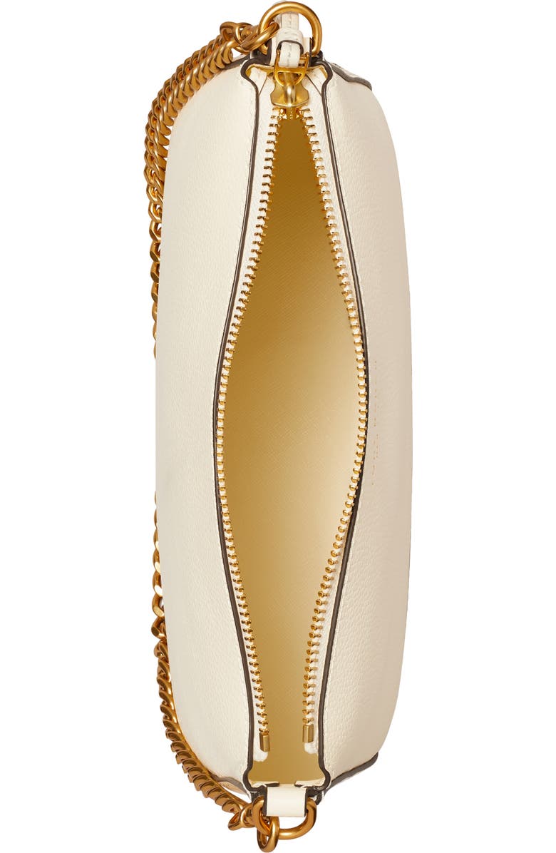 Tory Burch Small Perry Leather Shoulder Bag, Alternate, color, Warm White