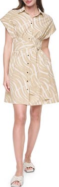 DKNY Short Sleeve Shirtdress