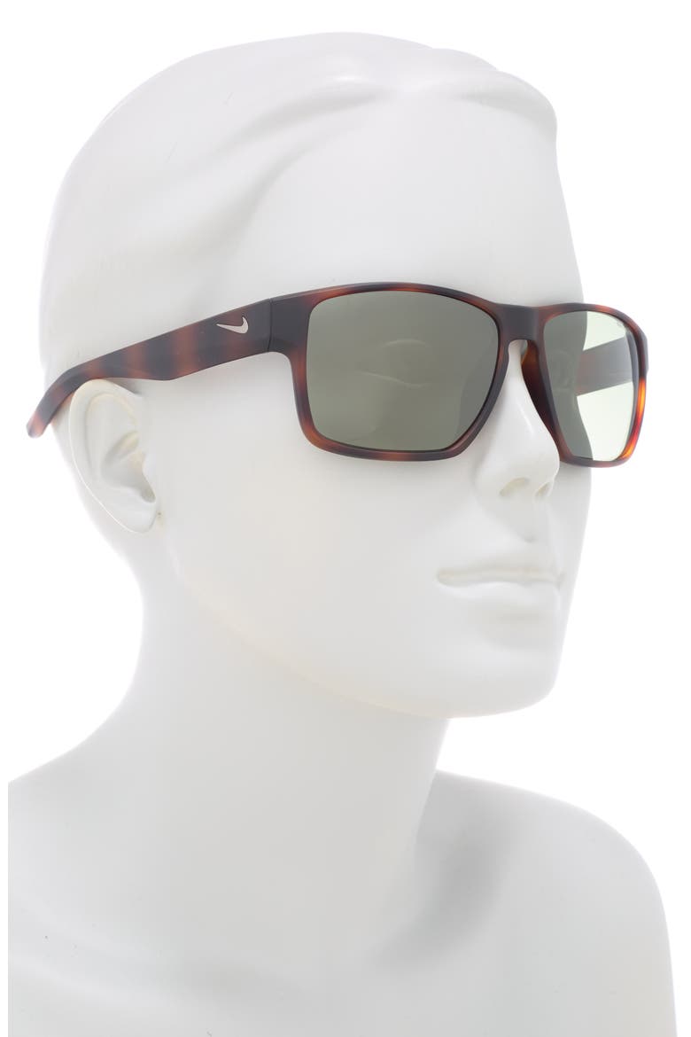 Essential Venture 59mm Square Sunglasses, Alternate, color, MATTE TORTOISE GREEN GUNMETAL