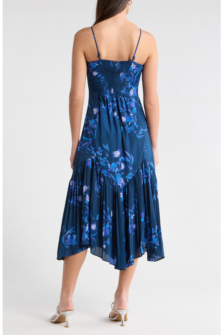 Niva Floral Midi Sundress, Alternate, color, NAVY-BLUES