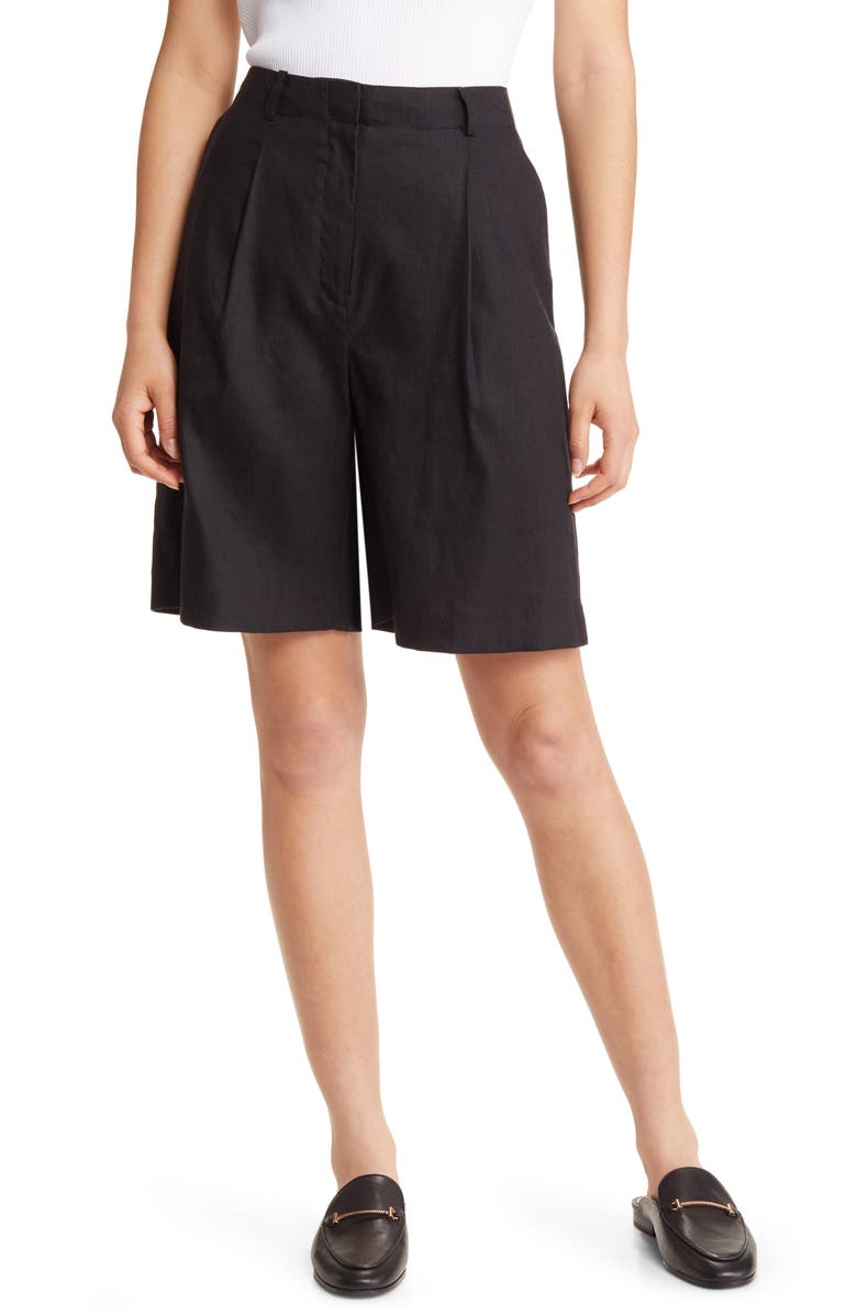 Nordstrom Wide Leg Linen Blend Shorts, Main, color,
