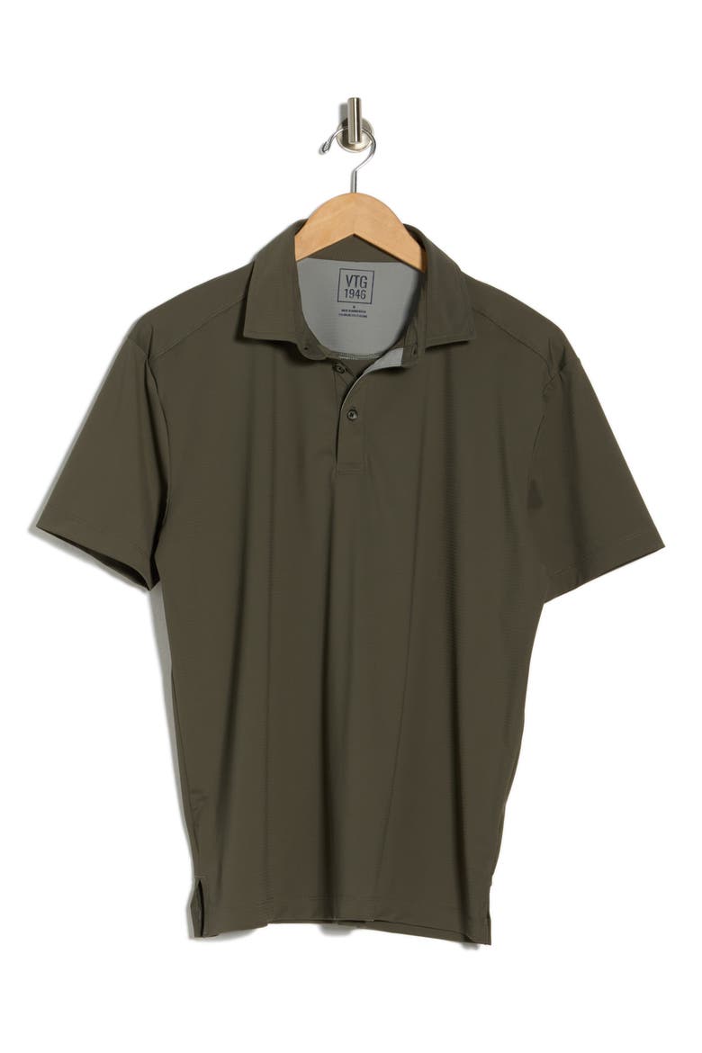 Micropattern Polo, Alternate, color, DARK OLIVE
