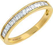 Bony Levy Gatsby 18k Gold Diamond Baguette Stackable Ring