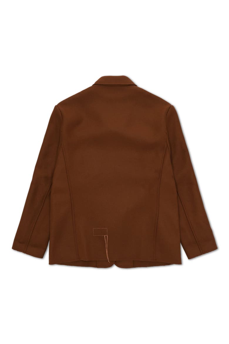 Woven Embroidered Patch Pocket Jacket, Alternate, color, Brown
