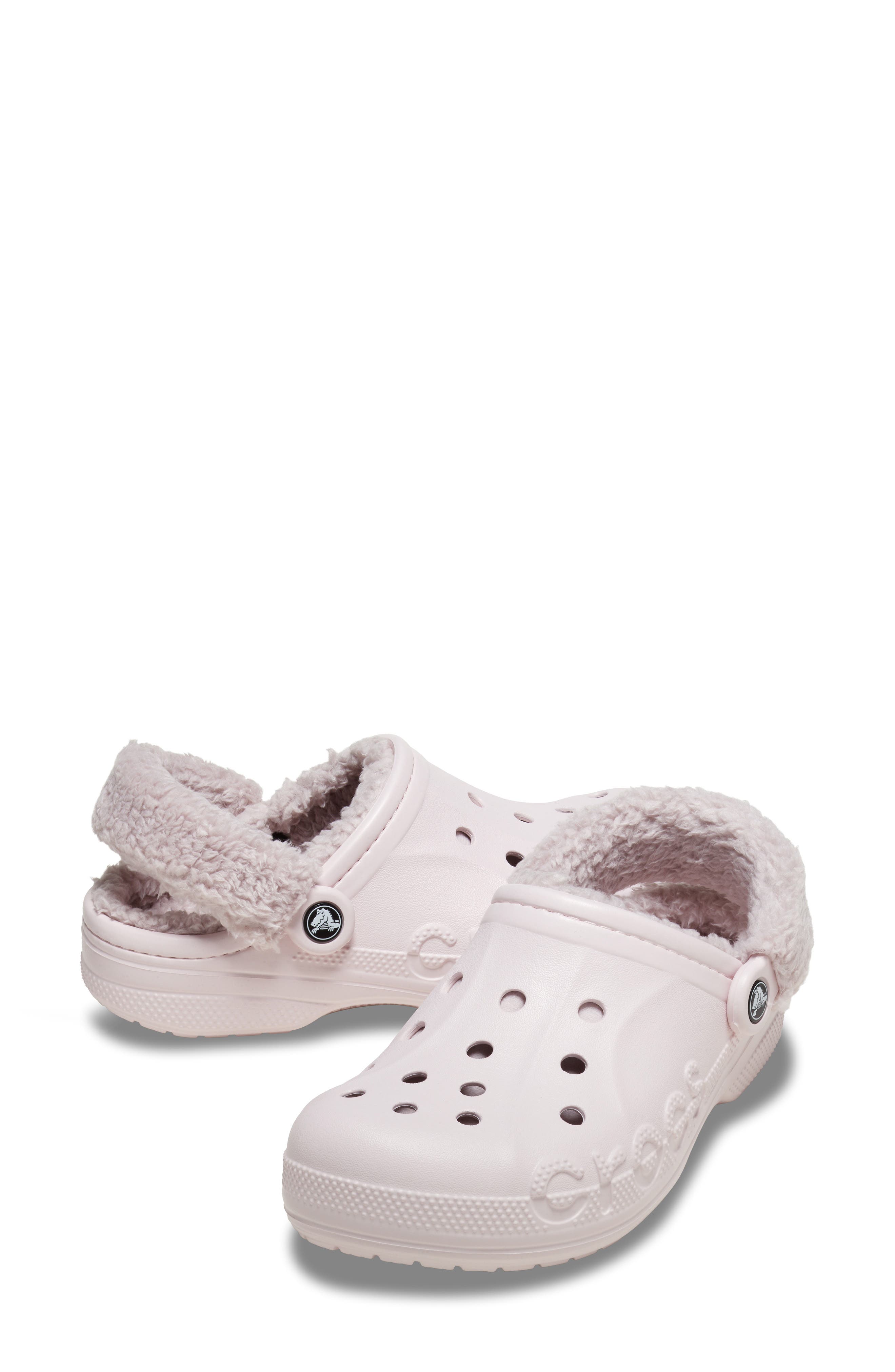 Baya Faux Fur Lined Clog, Alternate, color, BARELY PINK