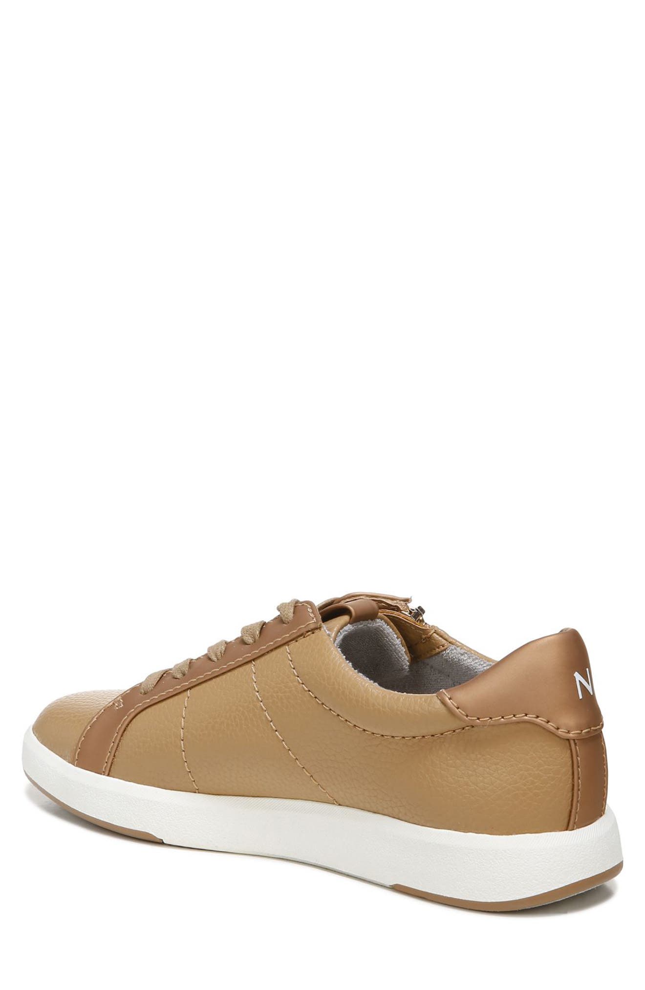 Karine Side Zip Sneaker, Alternate, color, BIRCHWOOD
