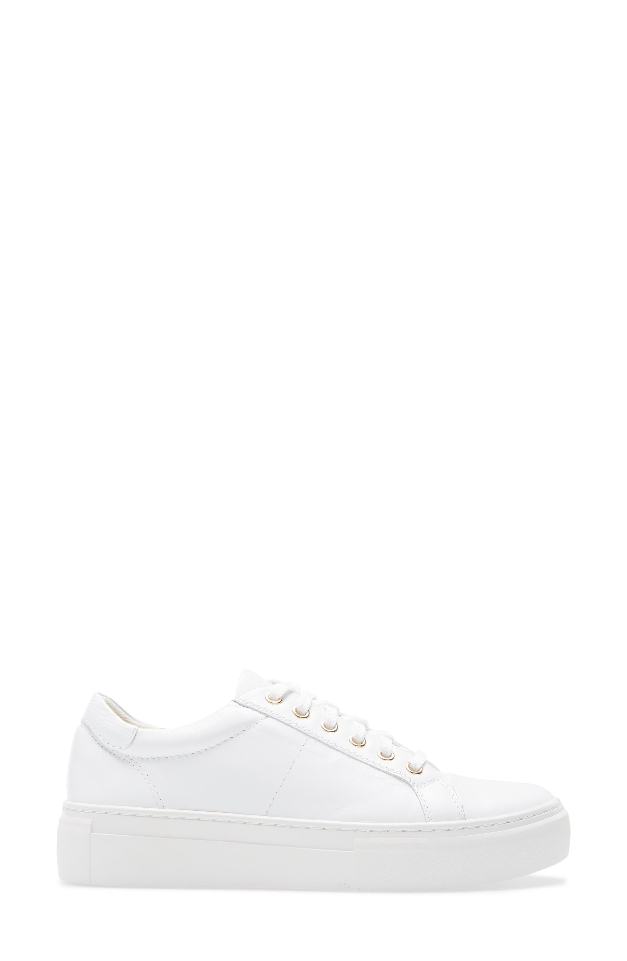 Zoe Platform Sneaker, Alternate, color, WHITE
