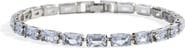 Mint & Lily Baguette Tennis Bracelet