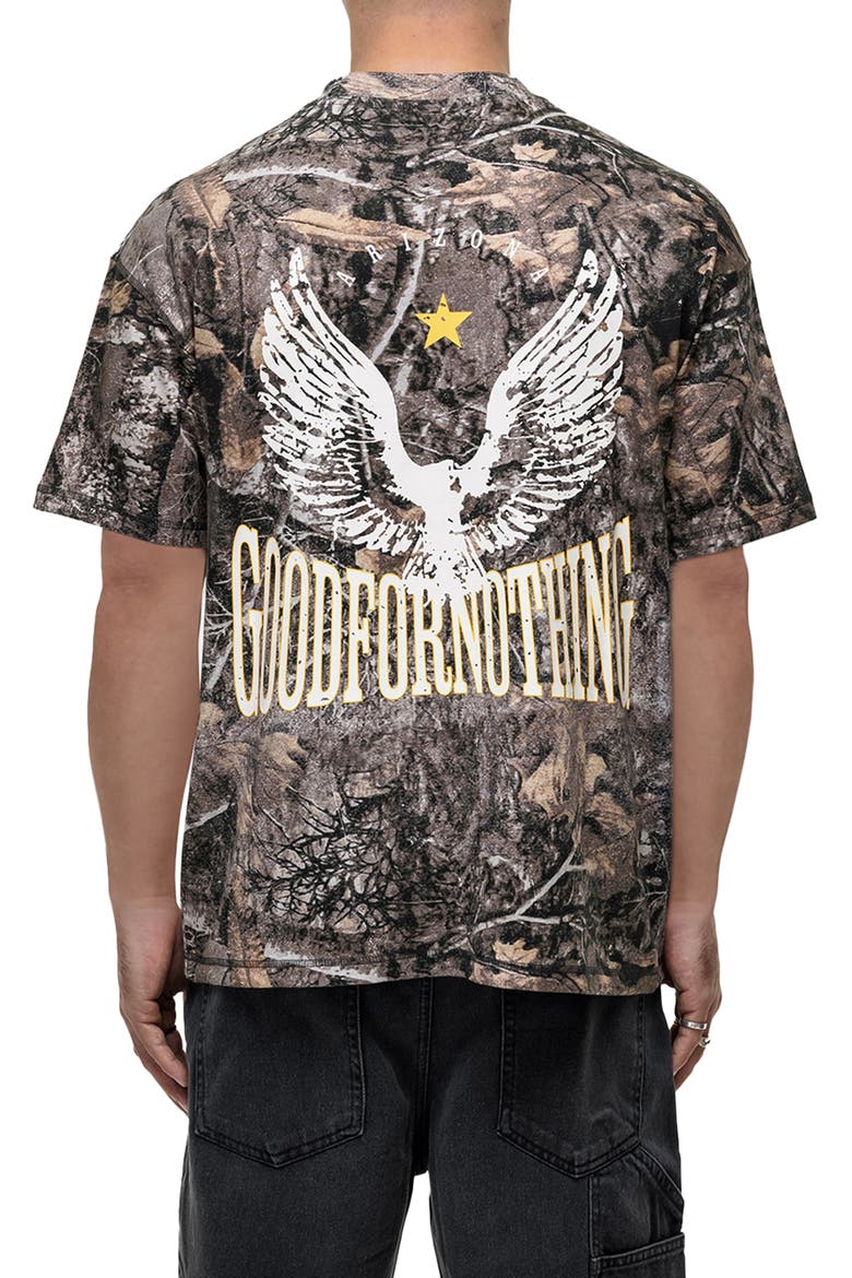 Arizona Woodland Camo T-shirt, Alternate, color, Green