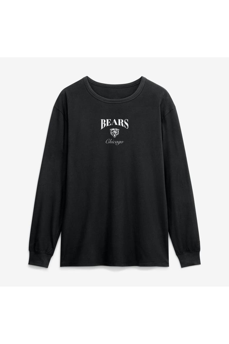Men's Fanatics Black Chicago Bears Midnight Falls Long Sleeve T-Shirt, Alternate, color, Black