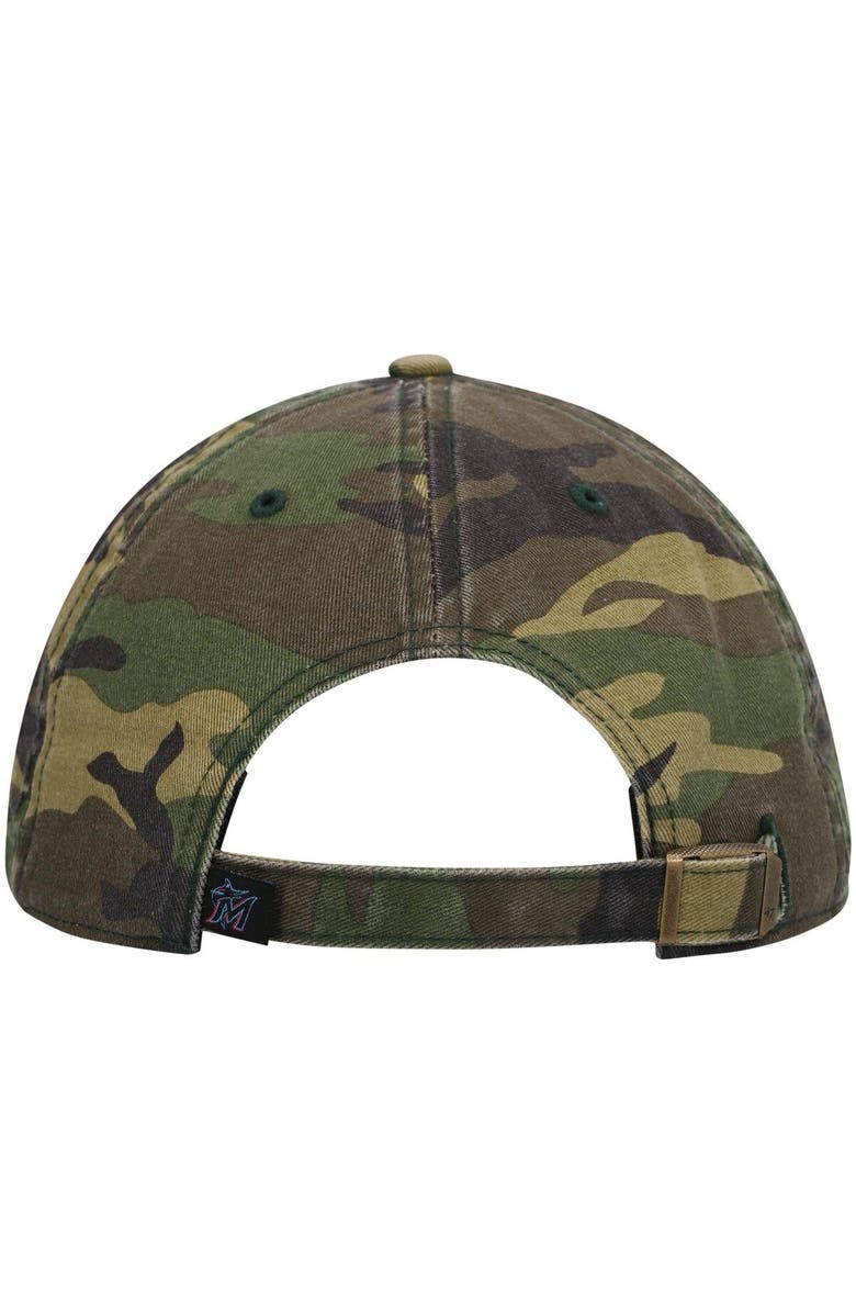 '47 Men's '47 Camo Miami Marlins Team Clean Up Adjustable Hat, Alternate, color, Camo