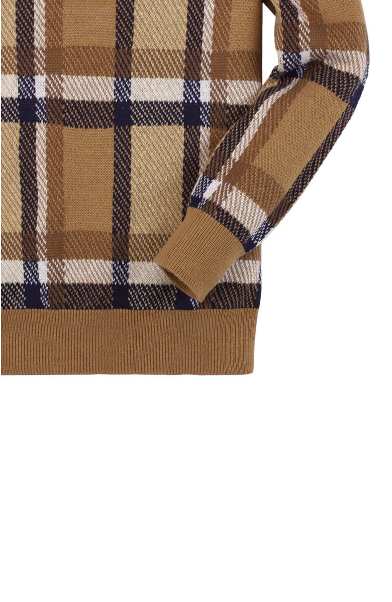 Hope & Henry Boys' Organic Intarsia Crew Neck Sweater, Kids, Alternate, color,