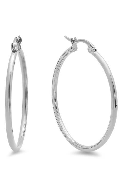 Thick Hoop Earrings