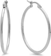 STEELTIME Thick Hoop Earrings