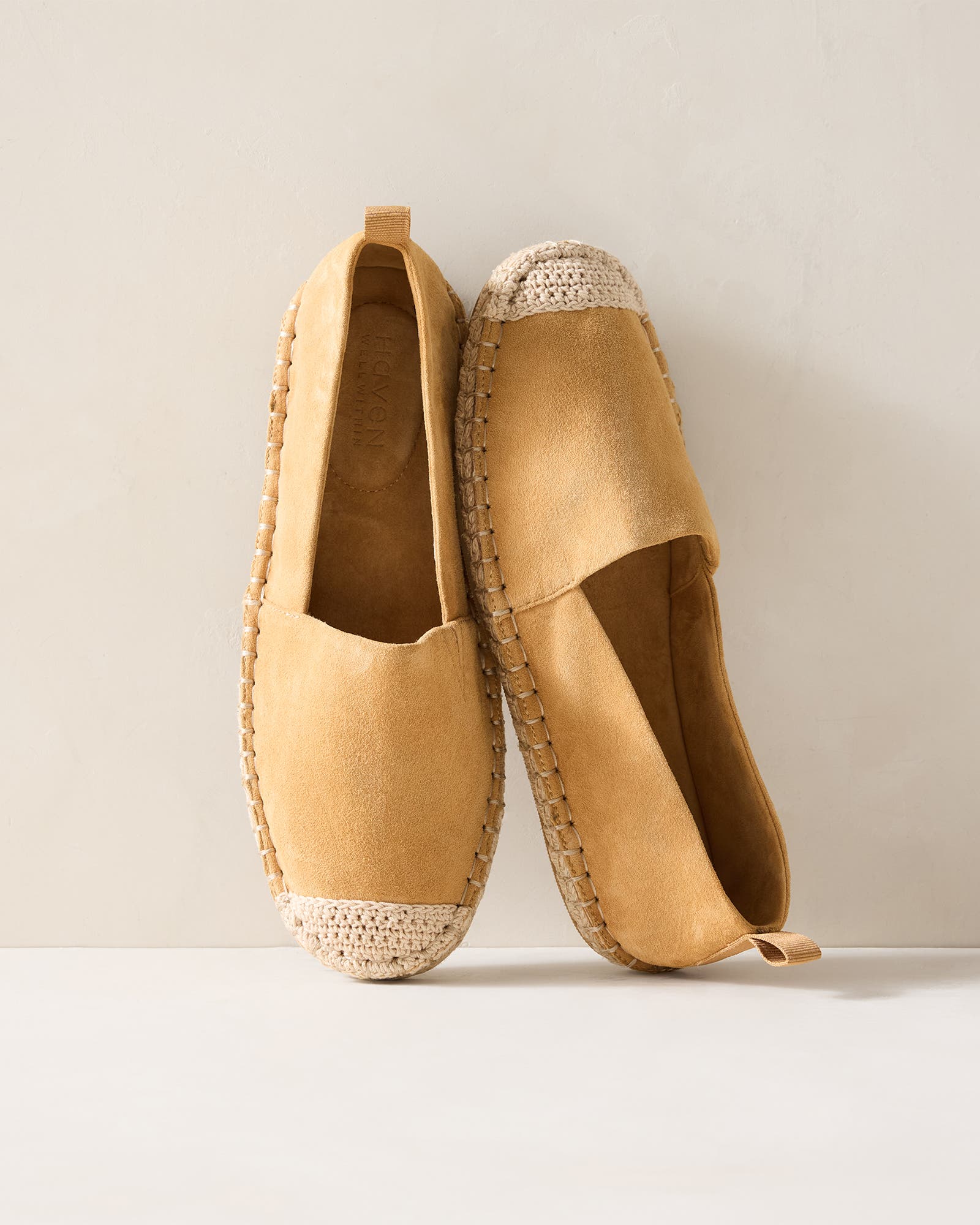 Suede Flat Espadrilles, Main, color, Balsam Tan