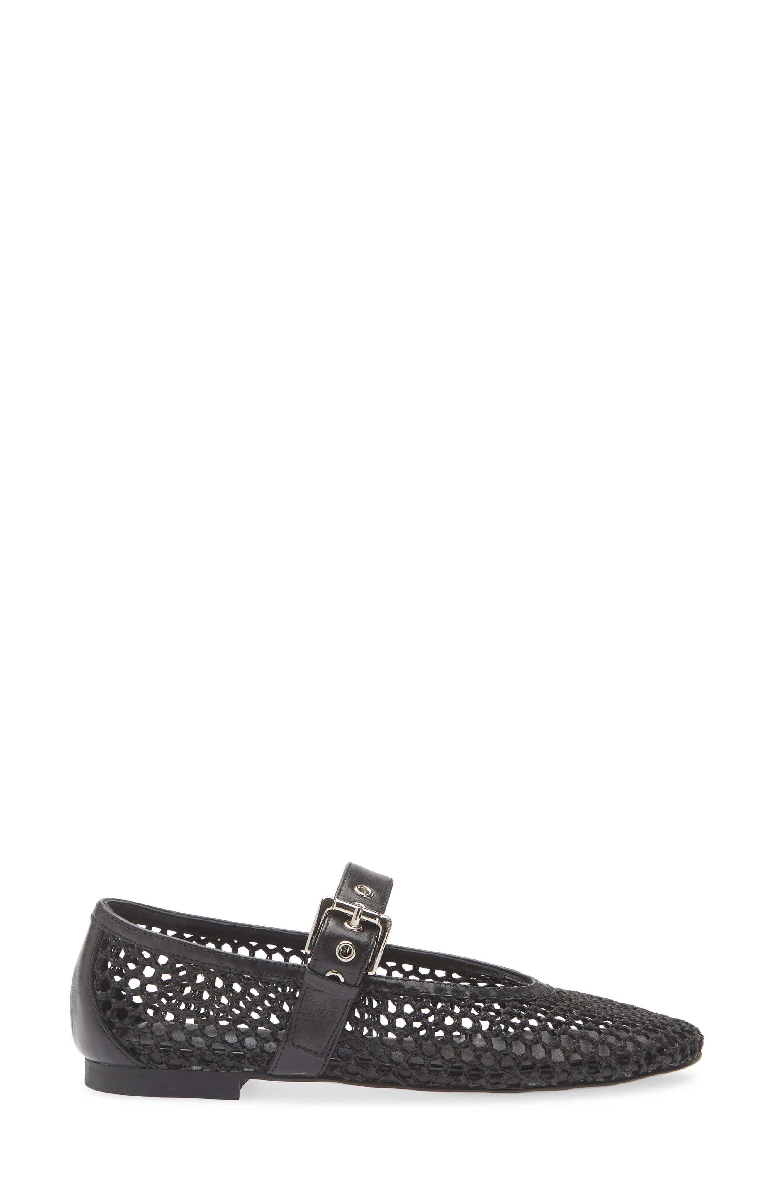 Carla Mary Jane Flat, Alternate, color, BLACK BRAID