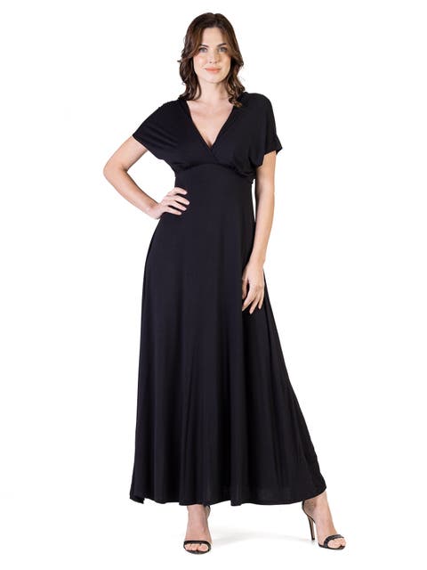 V-Neck Sleeveless Maxi Dress with Belt