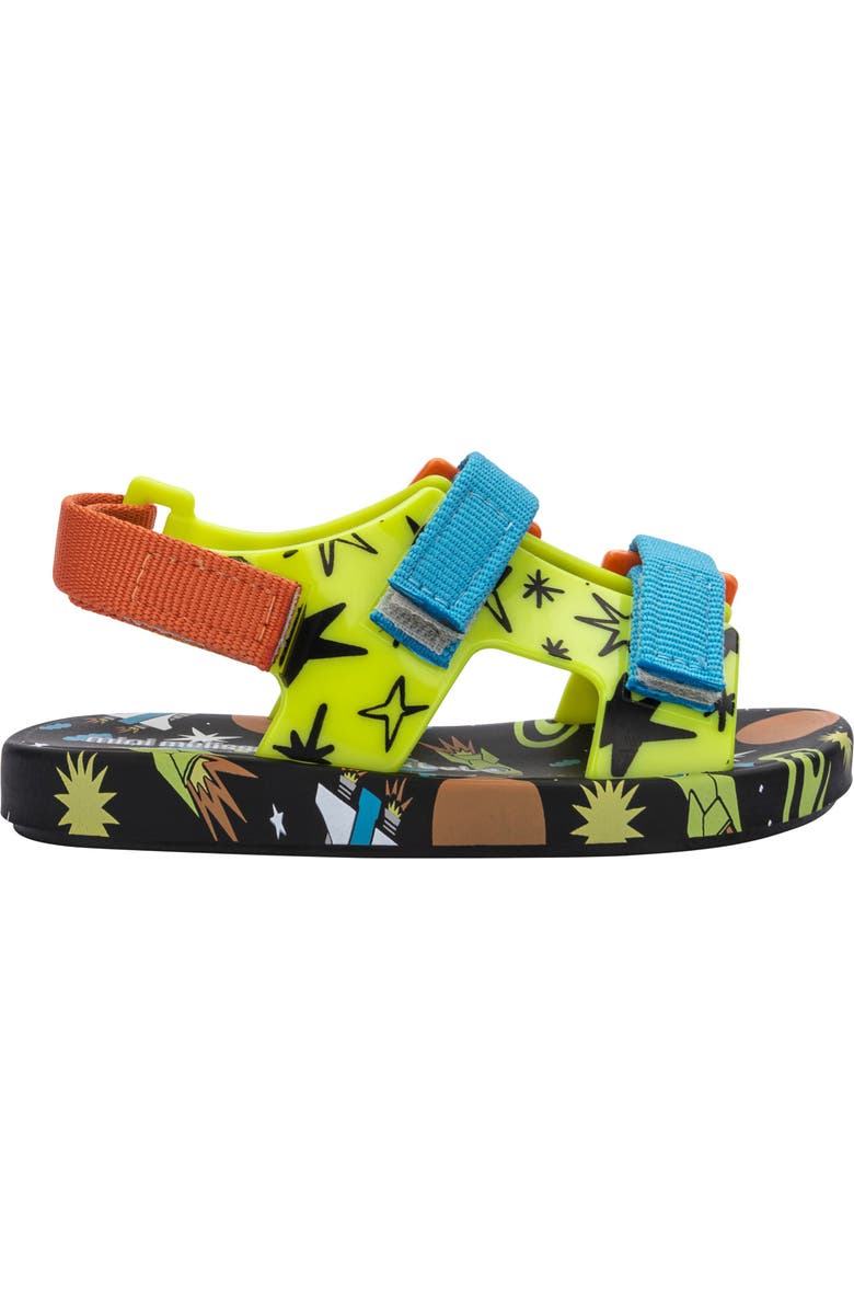 Melissa Mini Melissa Ping Pong Fabula Print Sandal, Alternate, color,
