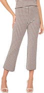 Halogen® Gingham Jacquard Kick Flare Pants