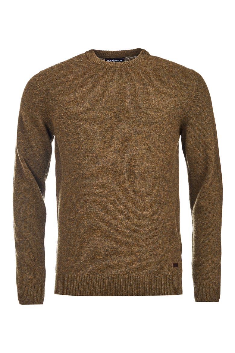 Essential Patch Wool Crewneck Sweater, Alternate, color, WILLOW GREEN