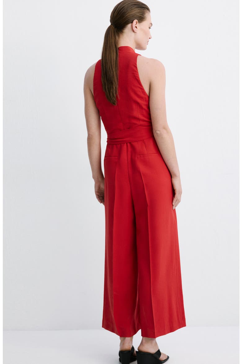 Sleeveless Jumpsuit, Alternate, color, RED