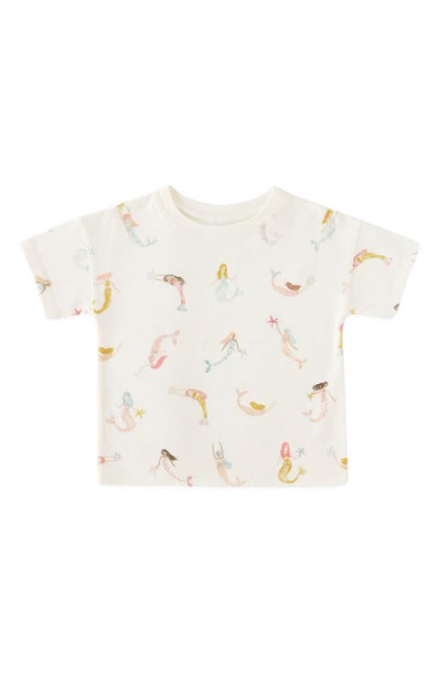 Kids' Dropped Shoulder Organic Cotton T-Shirt (Baby & Toddler)