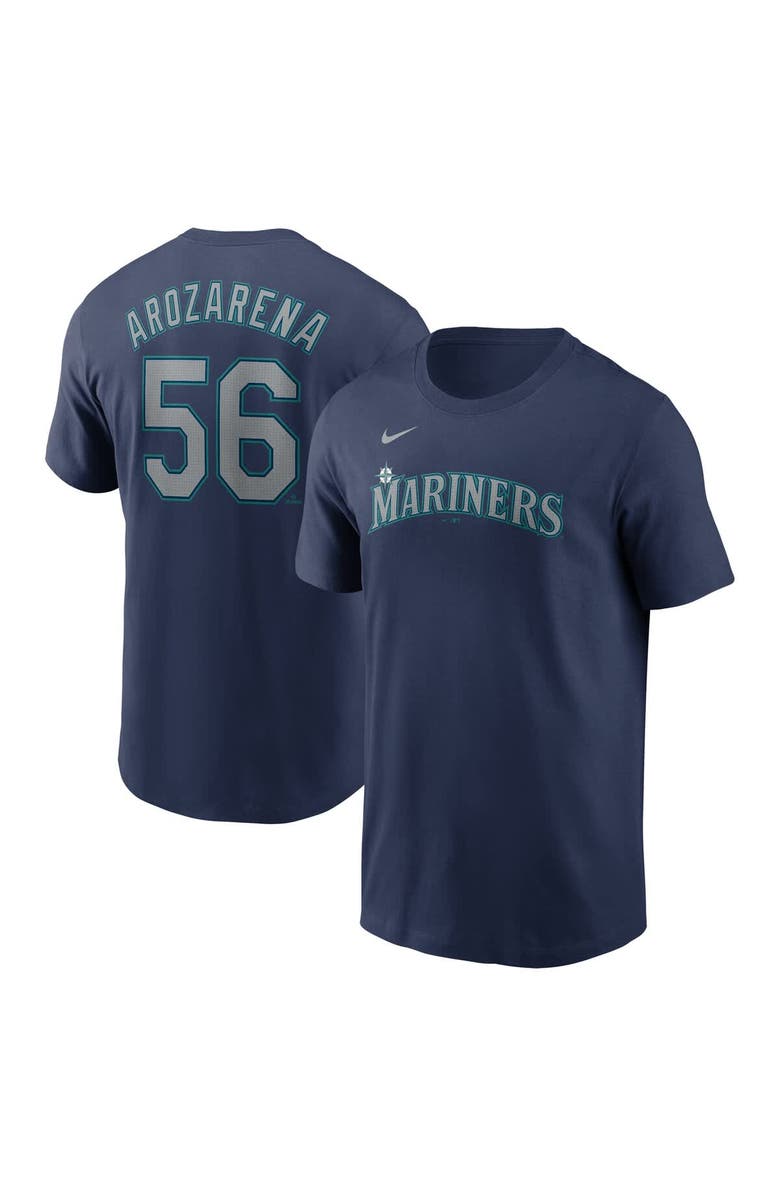 Nike Men's Nike Randy Arozarena Navy Seattle Mariners Fuse Name & Number T-Shirt, Alternate, color, Navy