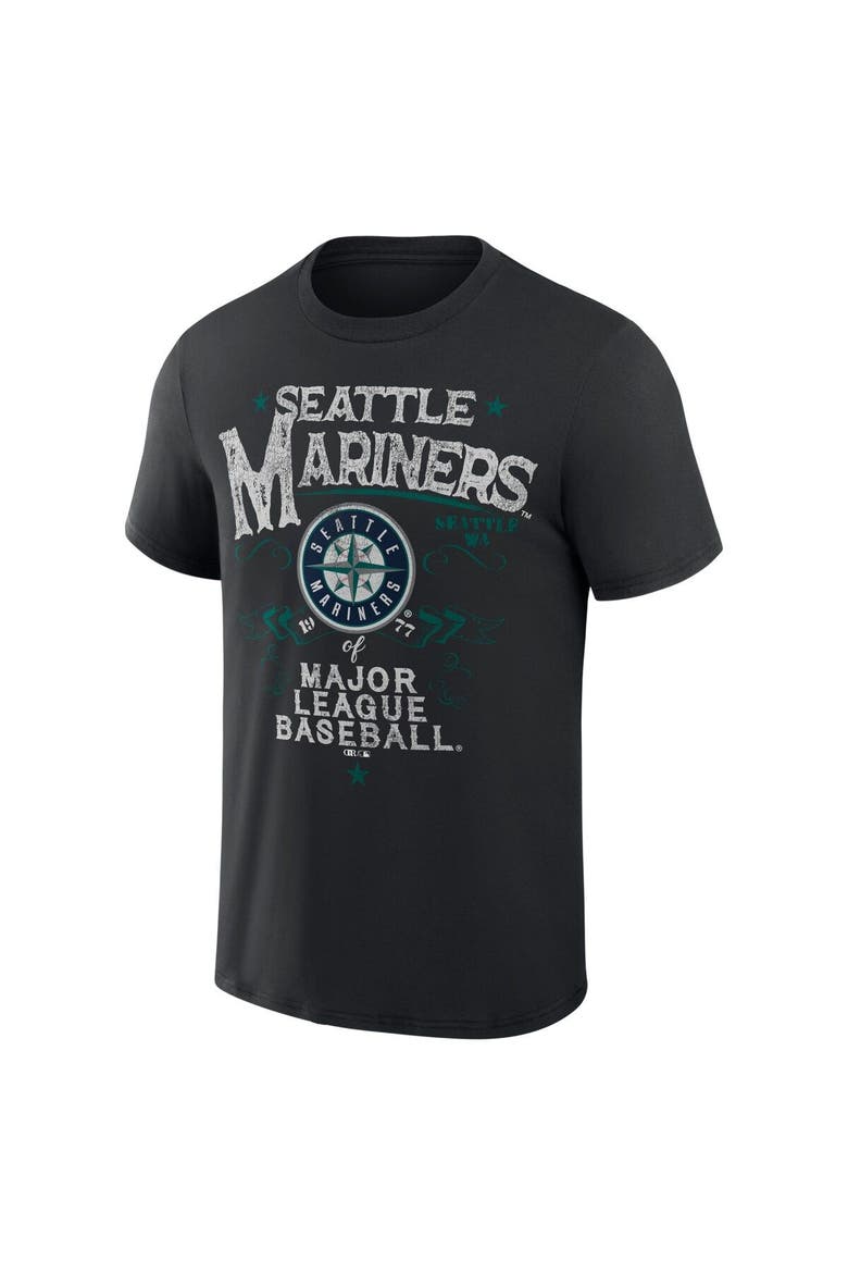 Men's Darius Rucker Collection by Fanatics  Black Seattle Mariners Beach Splatter T-Shirt, Alternate, color, Black