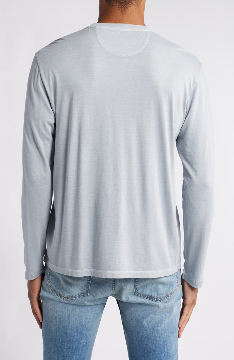 johnnie-O Brennan 2.0 Long Sleeve Pocket T-Shirt, Alternate, color, Steel