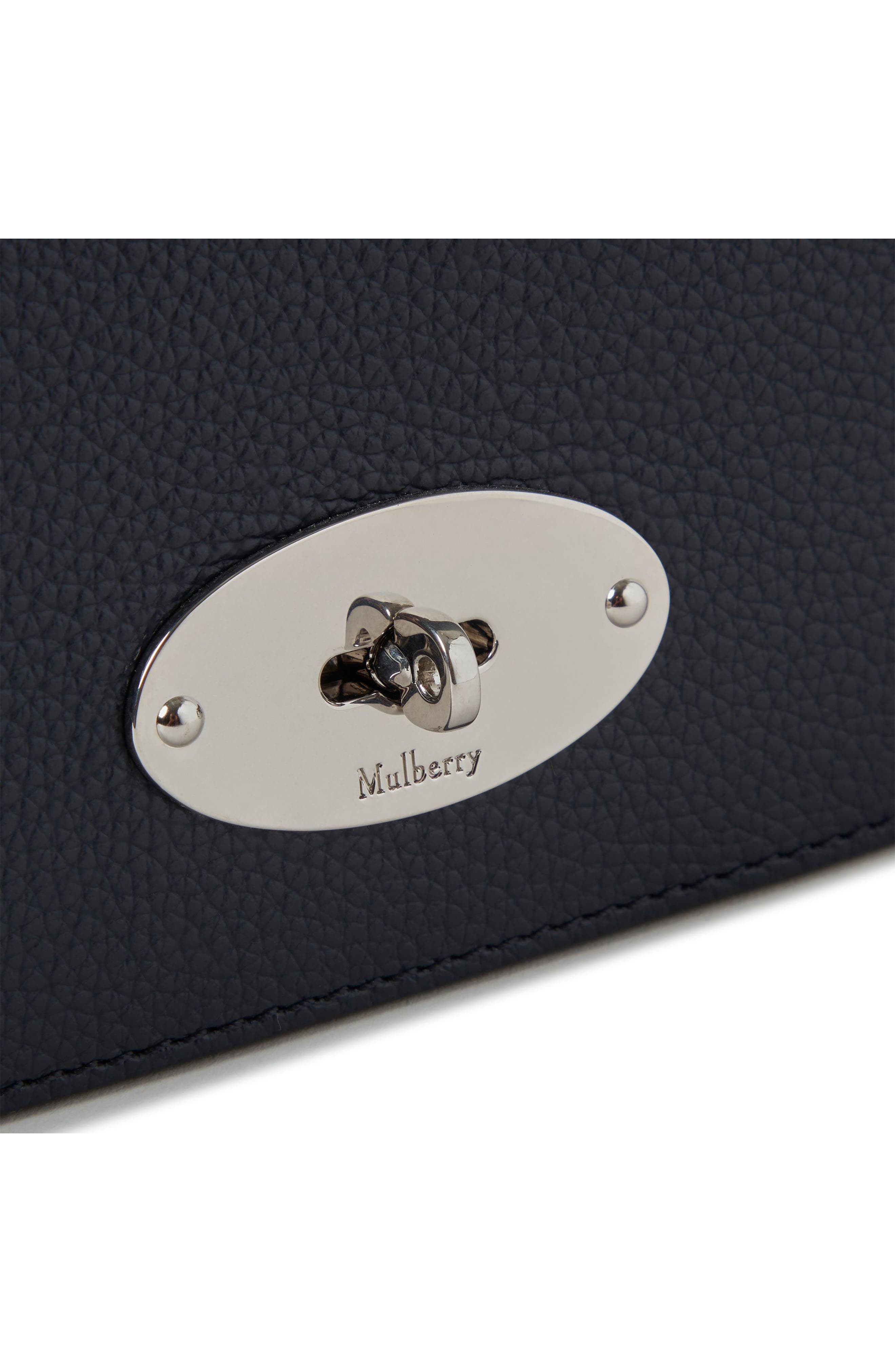 Mulberry East/West Antony Leather Crossbody Bag, Alternate, color, Night Sky