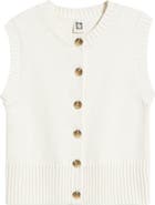 Anne Klein Button-Up Sweater Vest