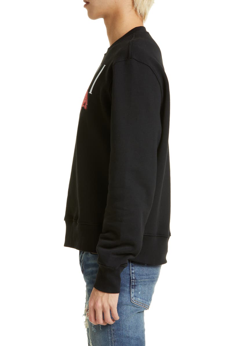 AMIRI Bandana Rabbit Cotton Logo Graphic Sweatshirt, Alternate, color, 