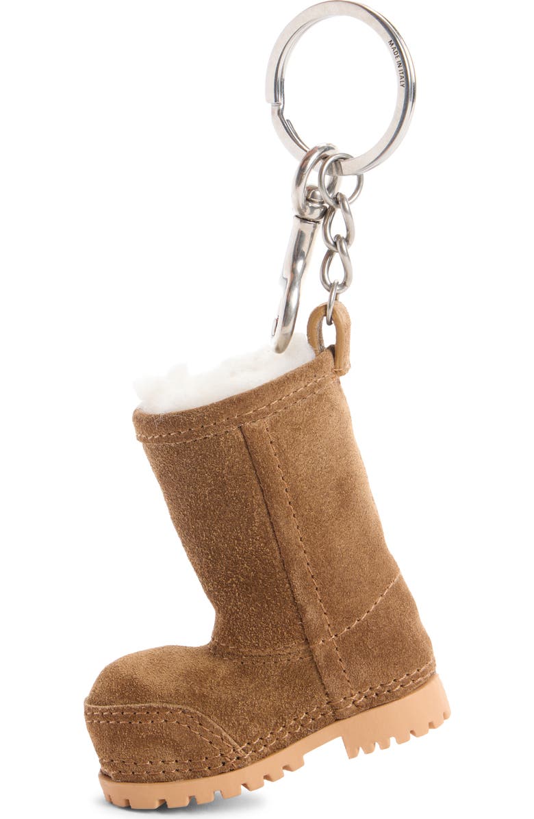 Balenciaga Alaska Boot Bag Charm, Alternate, color, 2533 Noce