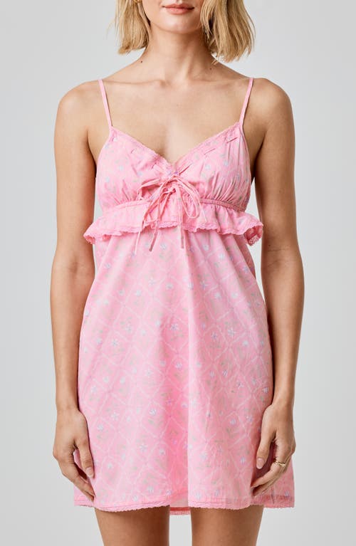 Florence By Mills Ruffle Lace Trim Cotton Mini Sundress