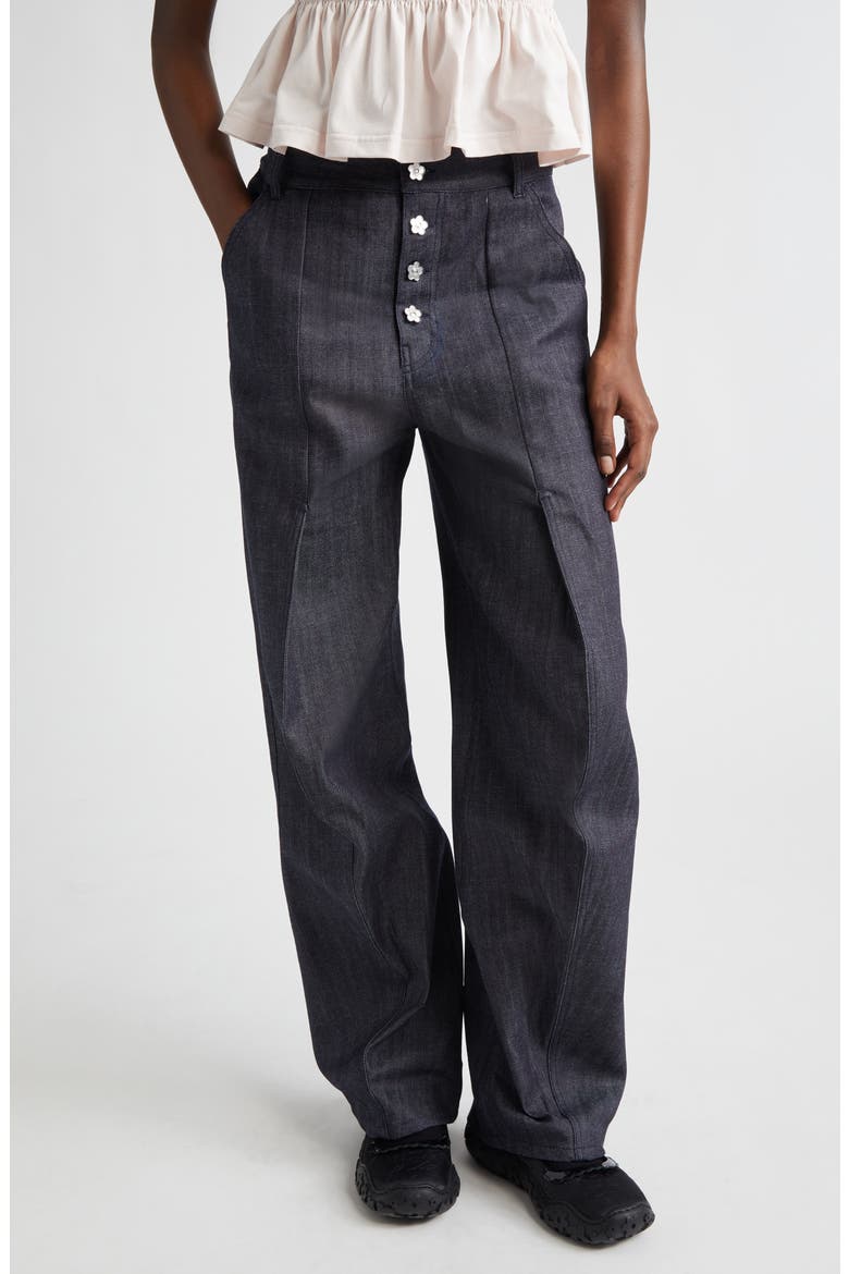Carmela Denim Trousers, Main, color, INDIGO DENIM