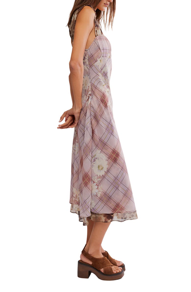 Free People Morning Dew Midi Dress, Alternate, color, Autumn Combo