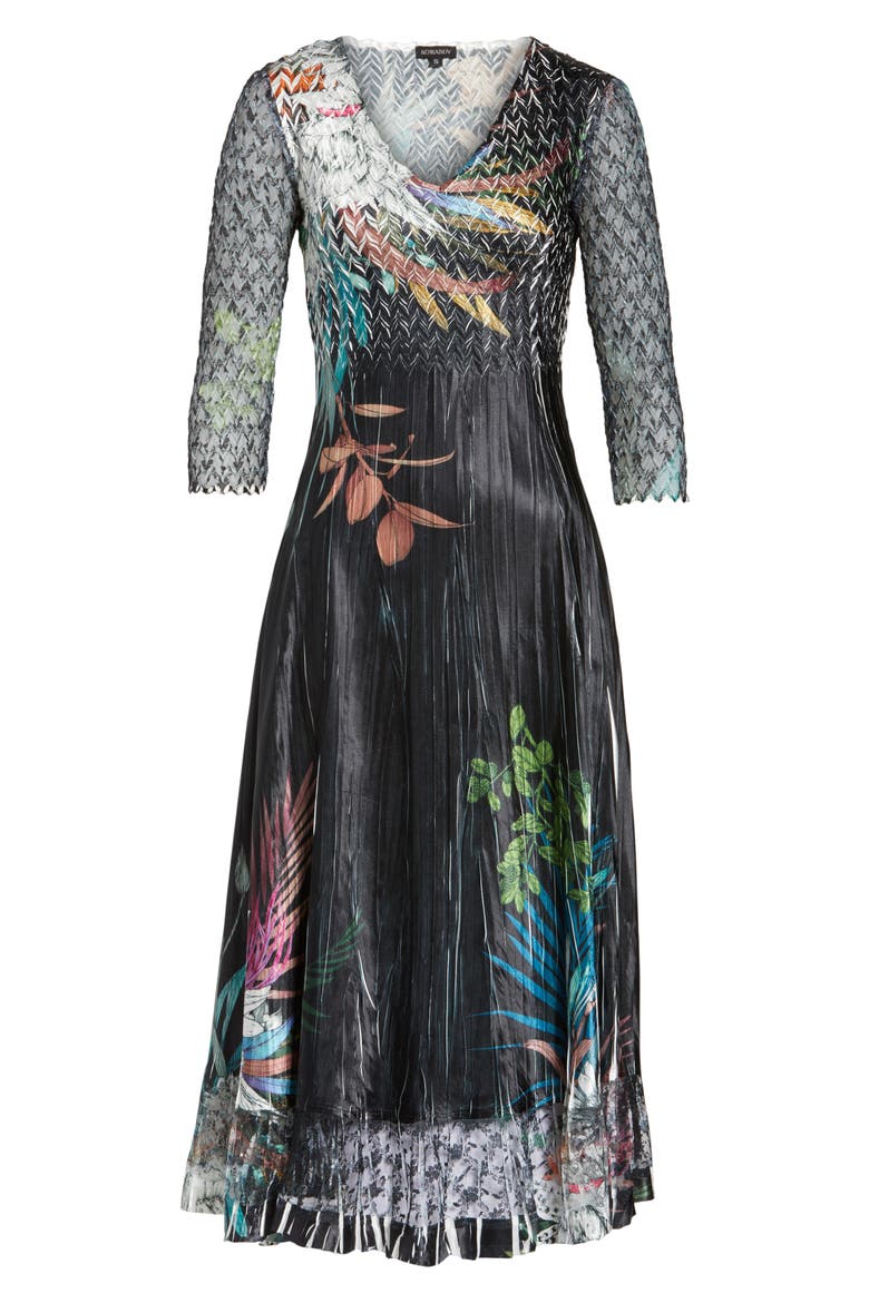 Print Sash Maxi Dress, Alternate, color, CONCRETE BLUE