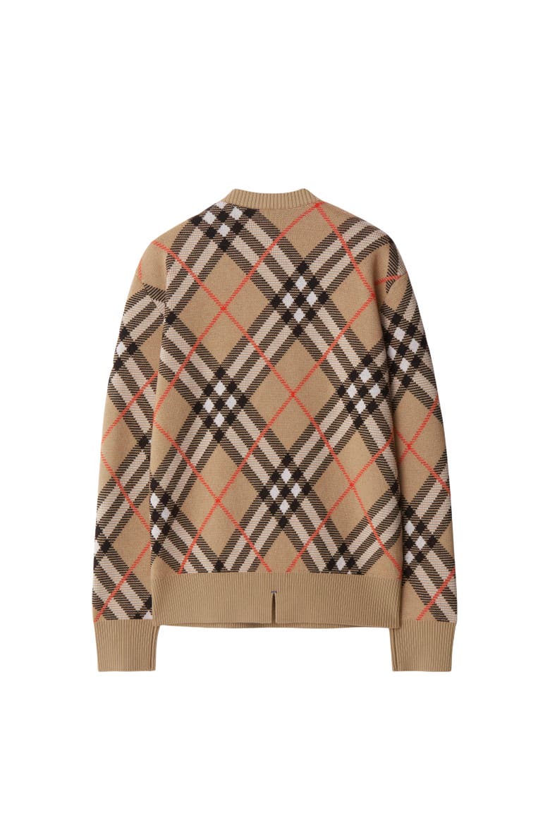 Check Wool Mohair Blend Sweater, Alternate, color, Sand beige