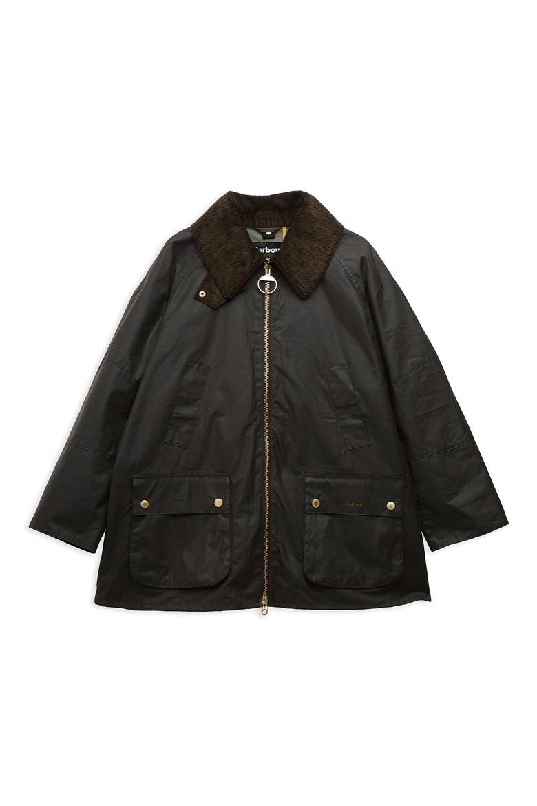 Allerston Water Repellent Waxed Cotton Jacket, Alternate, color, OLIVE