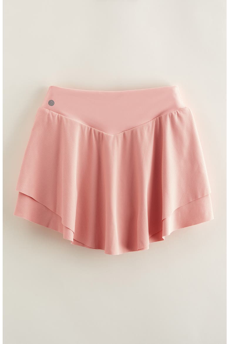 Kids' Run Play Layered Skort, Alternate, color, PINK PUDDING