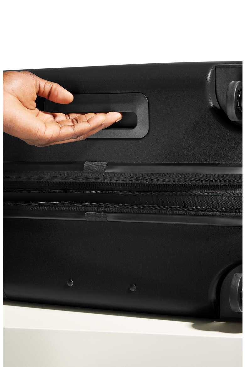 The Medium Flex Suitcase, Alternate, color, JET BLACK