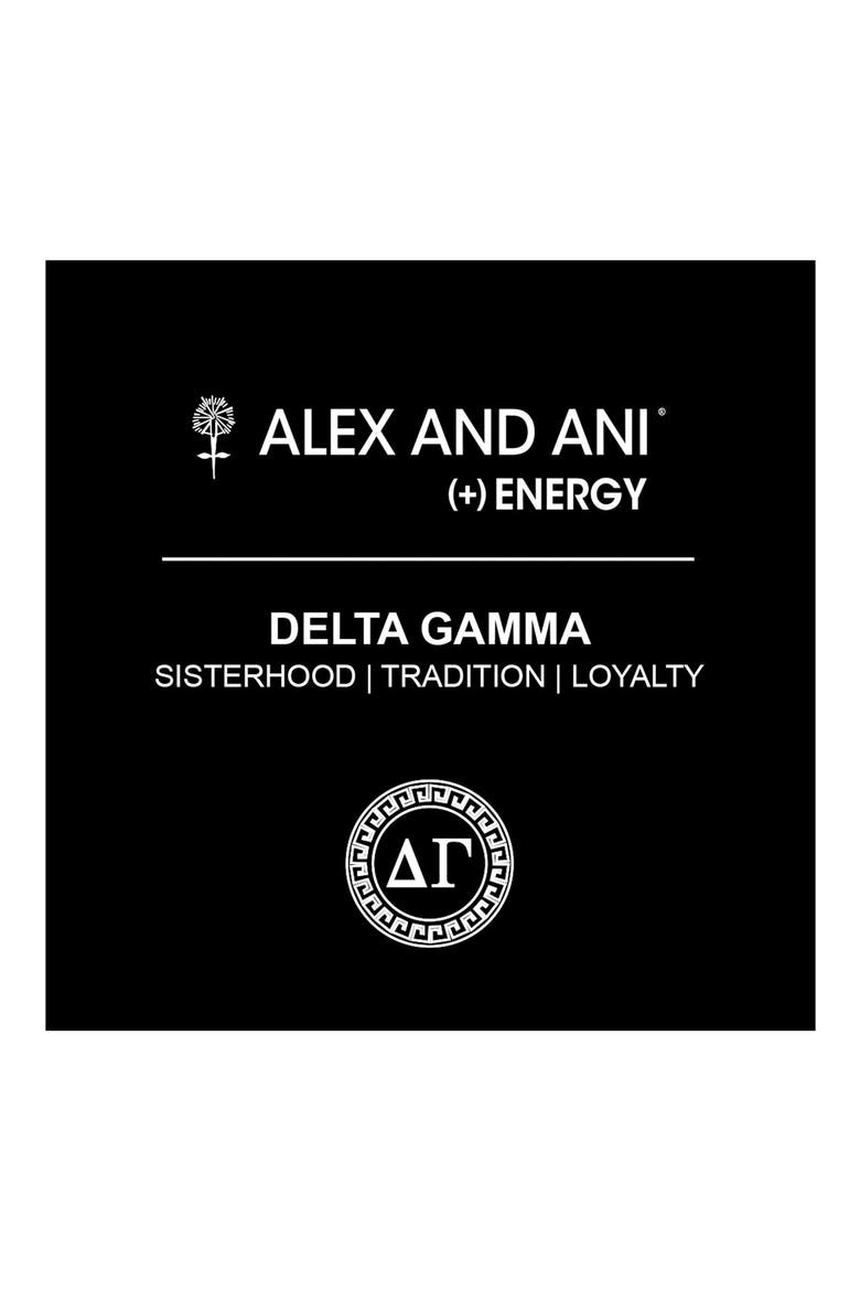 'Collegiate - Delta Gamma' Expandable Charm Bangle, Alternate, color, RAFAELIAN GOLD