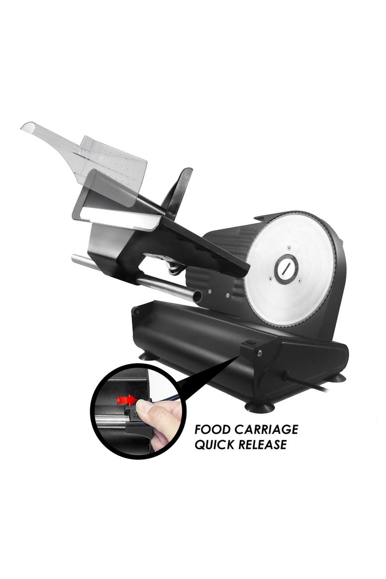 Electric Food Slicer with Adjustable Blade, Alternate, color, Silver