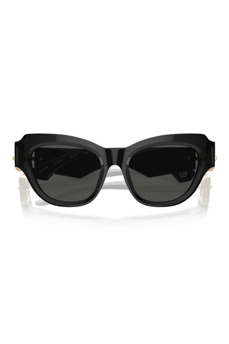 52mm Irregular Sunglasses, Main, color, BLACK/ DARK GREY