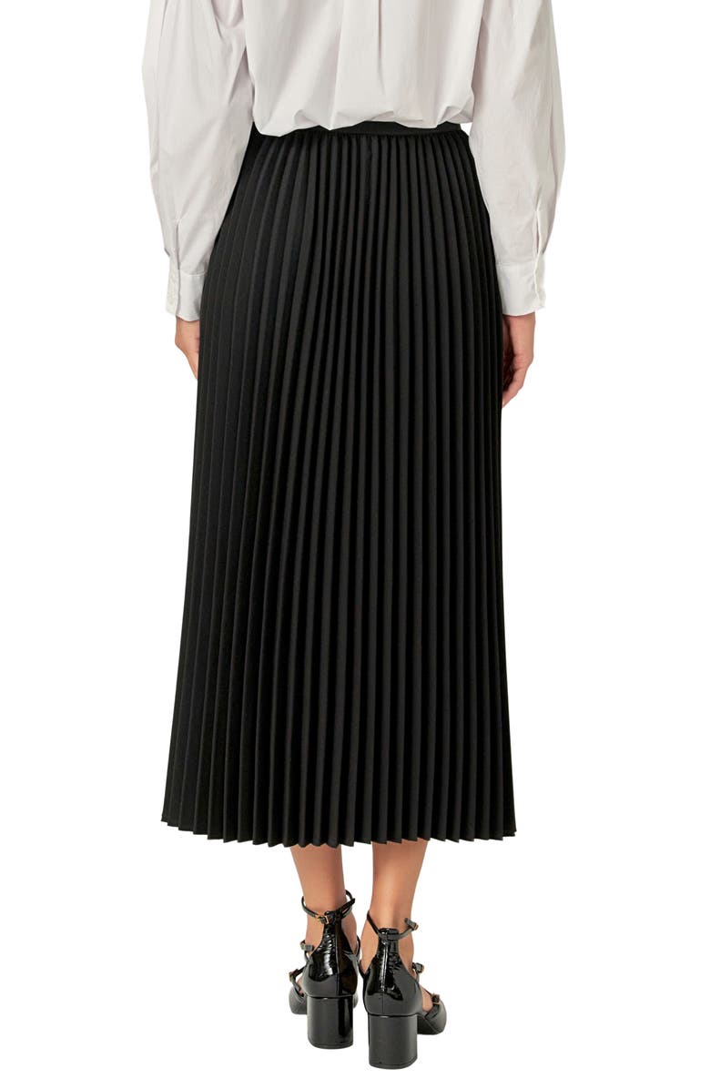 English Factory Pleated Midi Skirt, Alternate, color, 
