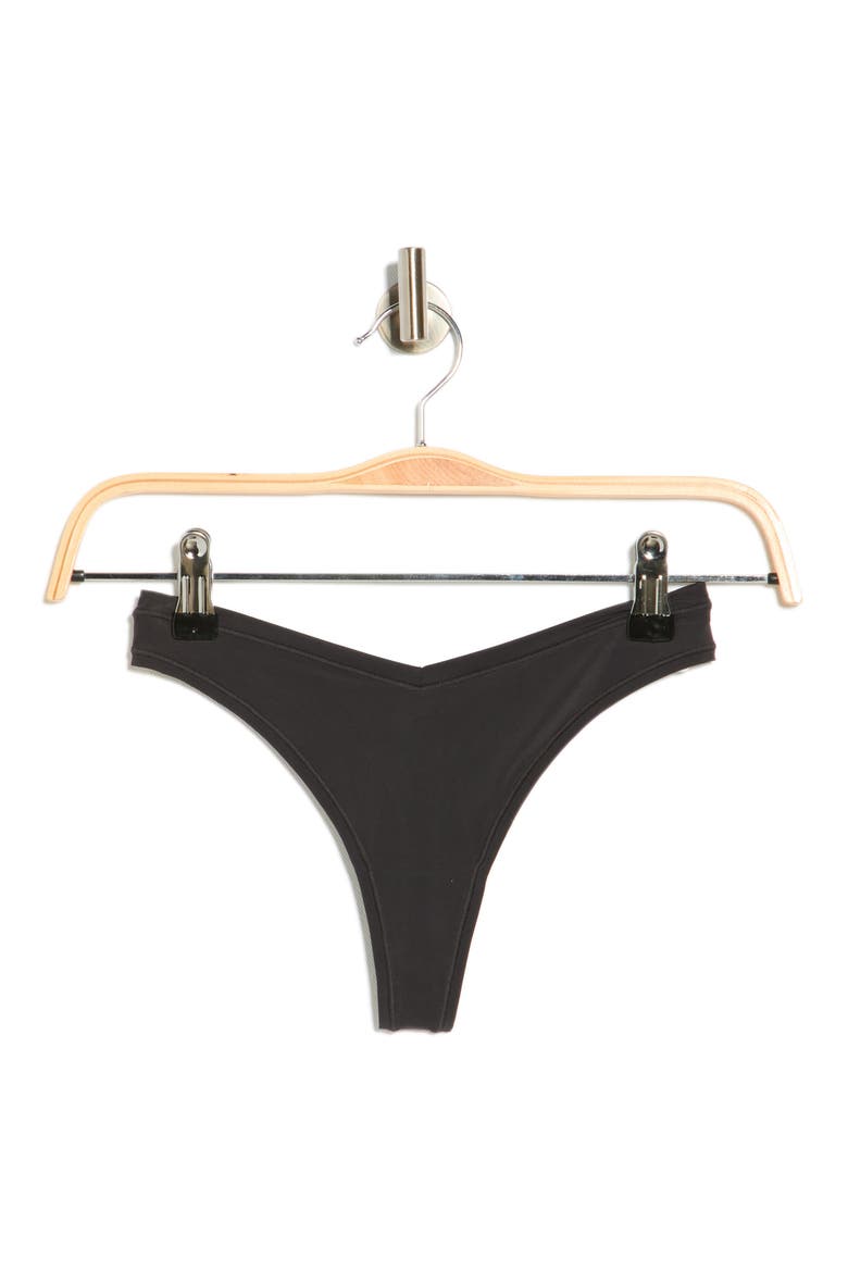 Soft Flex Thong, Alternate, color, BLACK