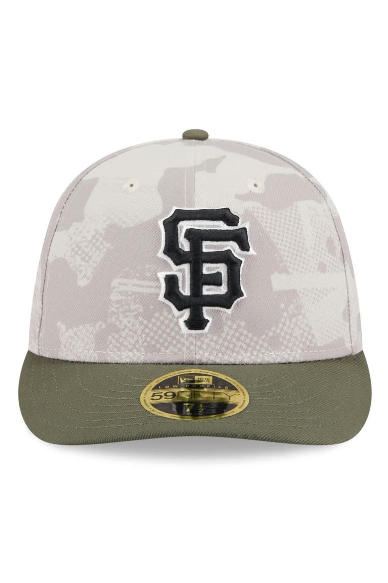 Men's New Era Light Beige/Olive San Francisco Giants 2025 Armed Forces Day Low Profile 59FIFTY Fitted Hat, Alternate, color, Light Beige